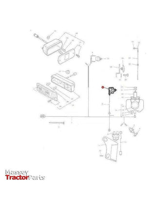 Massey Ferguson Safety Switch - 1679223M2 | OEM | Massey Ferguson parts | Engine Electrics and Instruments-Massey Ferguson-Farming Parts,Lighting & Electrical Accessories,Safety Switches,Switches & Sensors,Tractor Parts