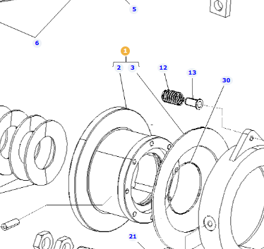 AGCO | Hub - D28880497