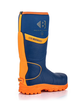 Buckler - Buckler Hi Viz Safety Wellies - Blue - BBZ8000BL/OR