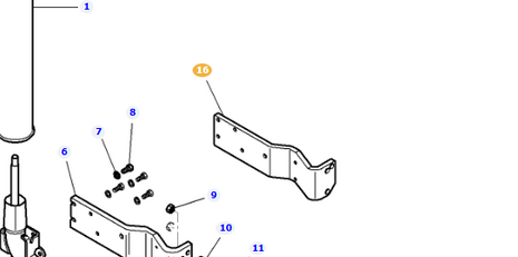 AGCO | Exhaust Bracket - 4293536M1