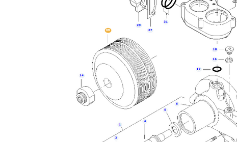 AGCO | Pulley,Waterpump - V837084259