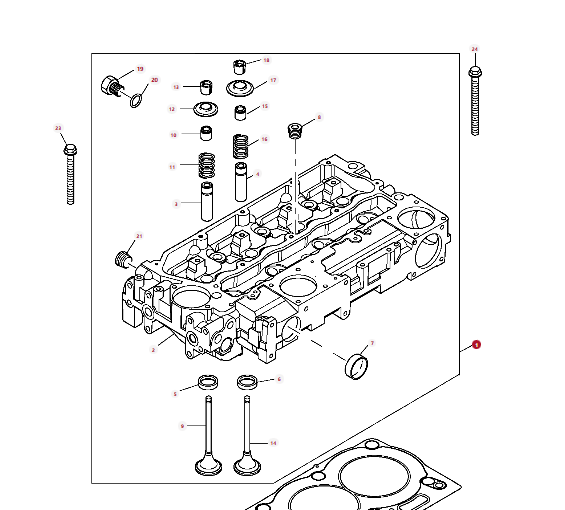 KIT, CYL. HEAD  - 4225077M91