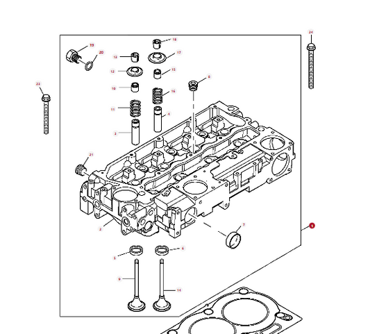 KIT, CYL. HEAD  - 4225077M91