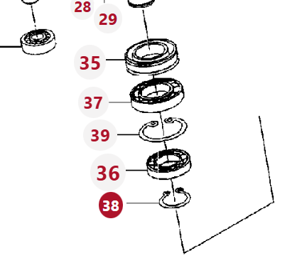 Snap Ring for MF 1529, 1532, 1532H Transmission | 6253739M1
