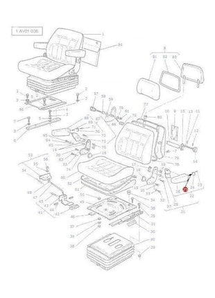 Massey Ferguson Screw Armrest Fixing- 3102001M1 | OEM | Massey Ferguson parts | Cab Interior-Massey Ferguson-Cabin & Body Panels,Farming Parts,Seat Components,Seats & Covers,Tractor Parts
