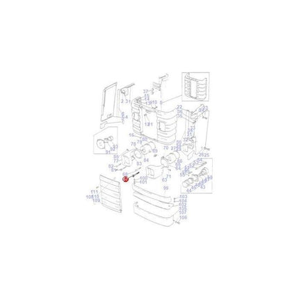 Screw Cowl - 1860171M1 - Massey Tractor Parts
