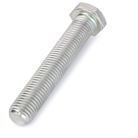 A silver hexagonal bolt with a threaded shaft, identified as Massey Ferguson - Screw - F718301020310 from the brand AGCO, is shown against a white background.