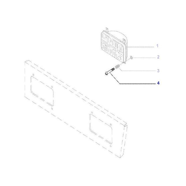 Screw Headlight - 2802112M1 - Massey Tractor Parts