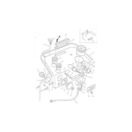 Massey Ferguson Screw Warning Light - 377245X1 | OEM | Massey Ferguson parts | Instrument Panels-Massey Ferguson-Bolts & Set Screws,Farming Parts,Screws,Screws & Fasteners,Towing & Fasteners,Tractor Parts