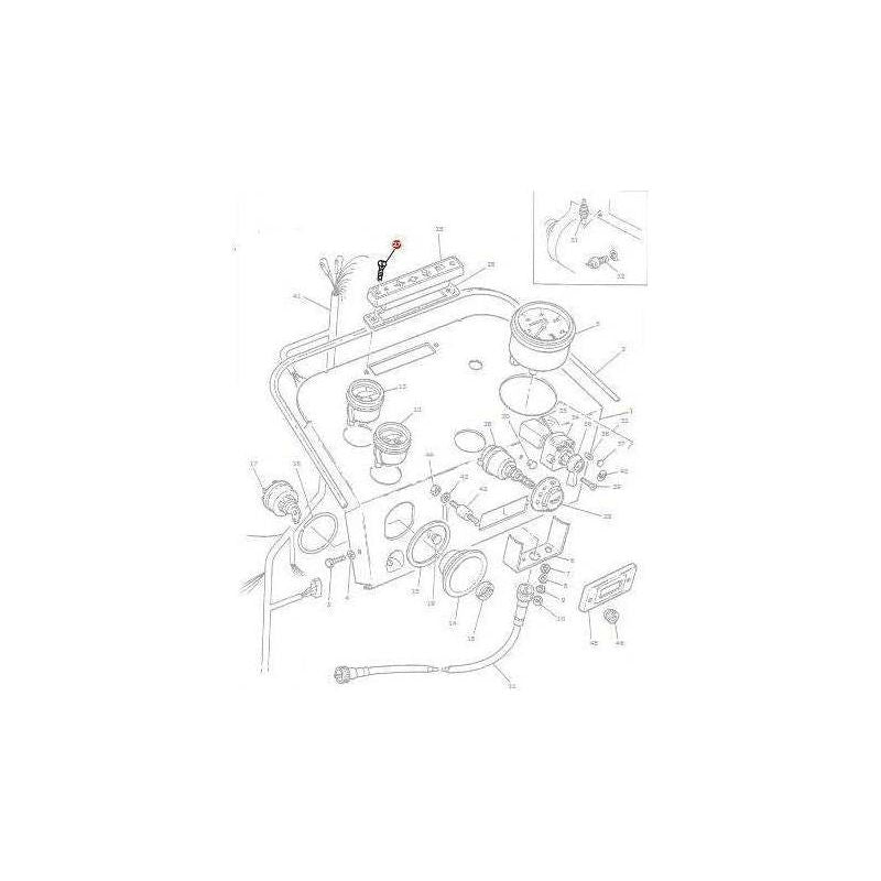 Massey Ferguson Screw Warning Light - 377245X1 | OEM | Massey Ferguson parts | Instrument Panels-Massey Ferguson-Bolts & Set Screws,Farming Parts,Screws,Screws & Fasteners,Towing & Fasteners,Tractor Parts