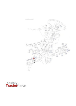 Massey Ferguson Seal - 1850519M1 | OEM | Massey Ferguson parts | Steering Boxes-Massey Ferguson-2WD Parts,Axles & Power Train,Farming Parts,Front Axle & Steering,Steering Columns & Components,Tractor Parts