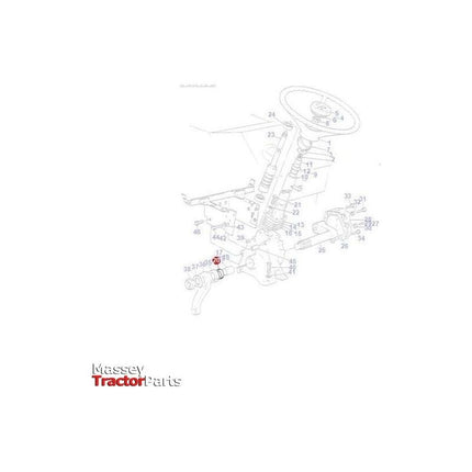 Massey Ferguson Seal - 1850519M1 | OEM | Massey Ferguson parts | Steering Boxes-Massey Ferguson-2WD Parts,Axles & Power Train,Farming Parts,Front Axle & Steering,Steering Columns & Components,Tractor Parts