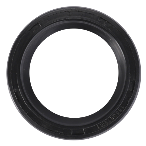 A black circular rubber seal by AGCO, identified as Massey Ferguson - Seal - 1893623M1, is compatible with the 100 Series of Massey Ferguson tractors. It features a smooth interior and a slightly textured exterior when viewed from above.