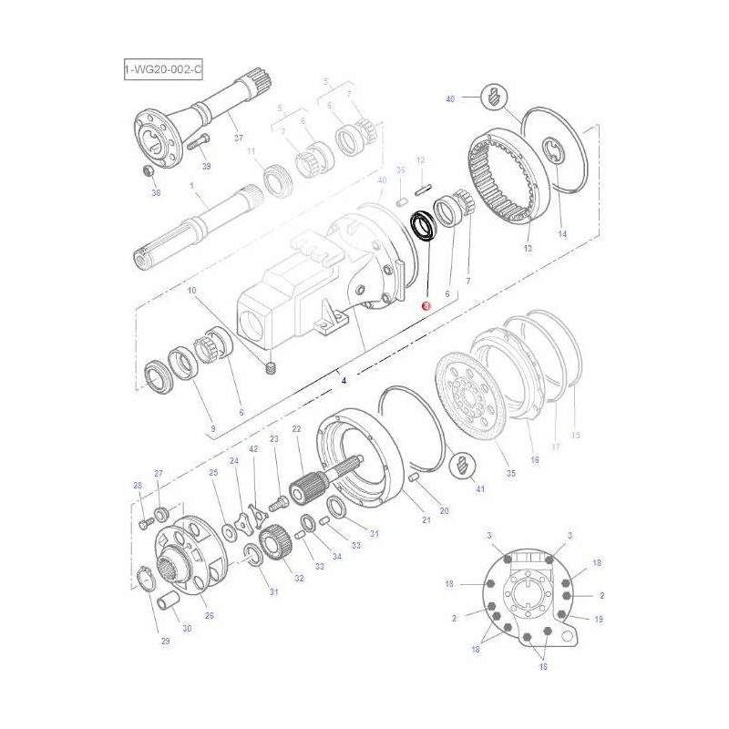 Massey Ferguson Seal - 3619346M1 | OEM | Massey Ferguson parts | Clutch-Massey Ferguson-Axles & Power Train,Farming Parts,Rear Axle,Rear Axle Components,Tractor Parts