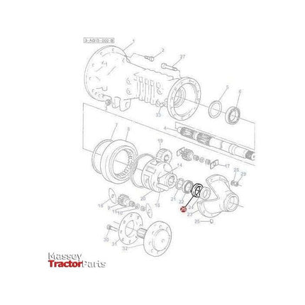 Massey Ferguson Seal - 3699800M2 | OEM | Massey Ferguson parts | Axles & Power Transmission-Massey Ferguson-Axles & Power Train,Farming Parts,Rear Axle,Seals,Seals & Gaskets,Tractor Parts