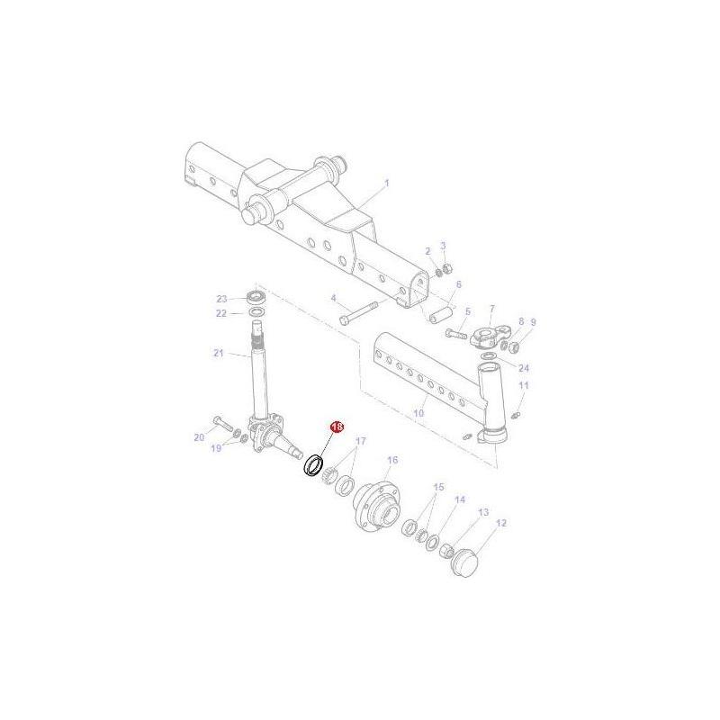 Massey Ferguson Seal - 3907655M1 | OEM | Massey Ferguson parts | Axles & Power Transmission-Massey Ferguson-2WD Parts,Axles & Power Train,Farming Parts,Front Axle & Steering,Tractor Parts,Wheel Hubs & Components