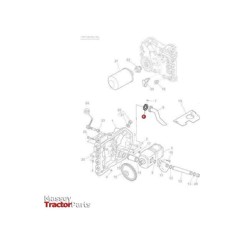 Massey Ferguson Seal 41x53x6mm - 3793346M1 | OEM | Massey Ferguson parts | Hydraulic Pumps-Massey Ferguson-Farming Parts,Hydraulic Pump Parts,Hydraulics,Tractor Hydraulic,Tractor Parts