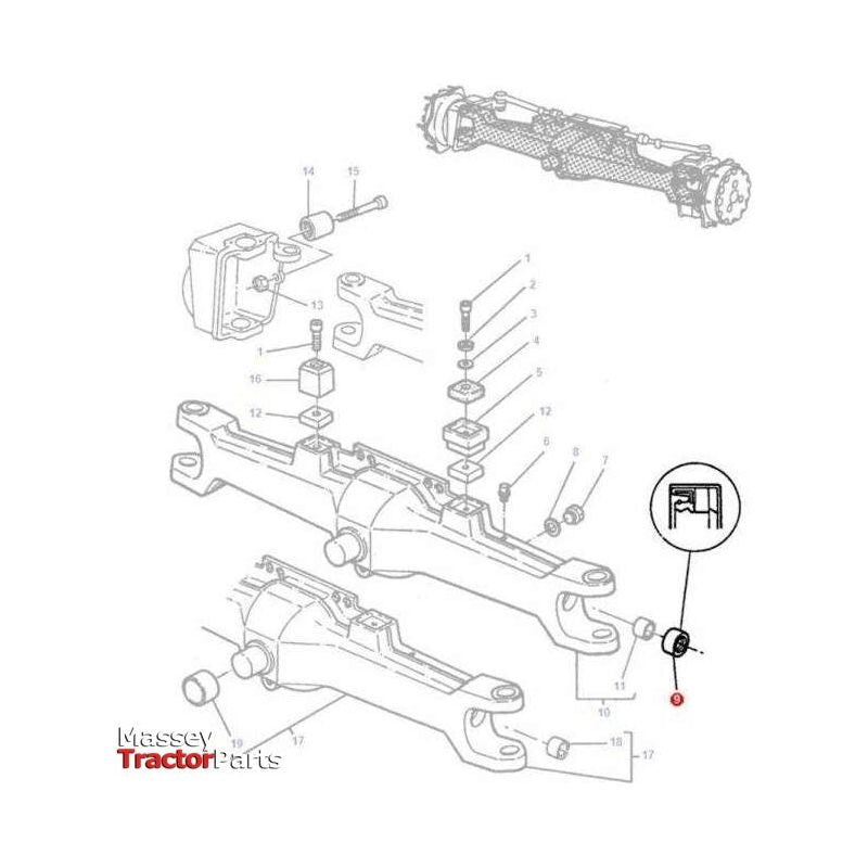 Massey Ferguson Seal Axle Housing - 3429001X1 | OEM | Massey Ferguson parts | Axles & Power Transmission-Massey Ferguson-Axles & Power Train,Engine & Filters,Farming Parts,Front Axle & Steering,Oil Seals,Seals,Tractor Parts