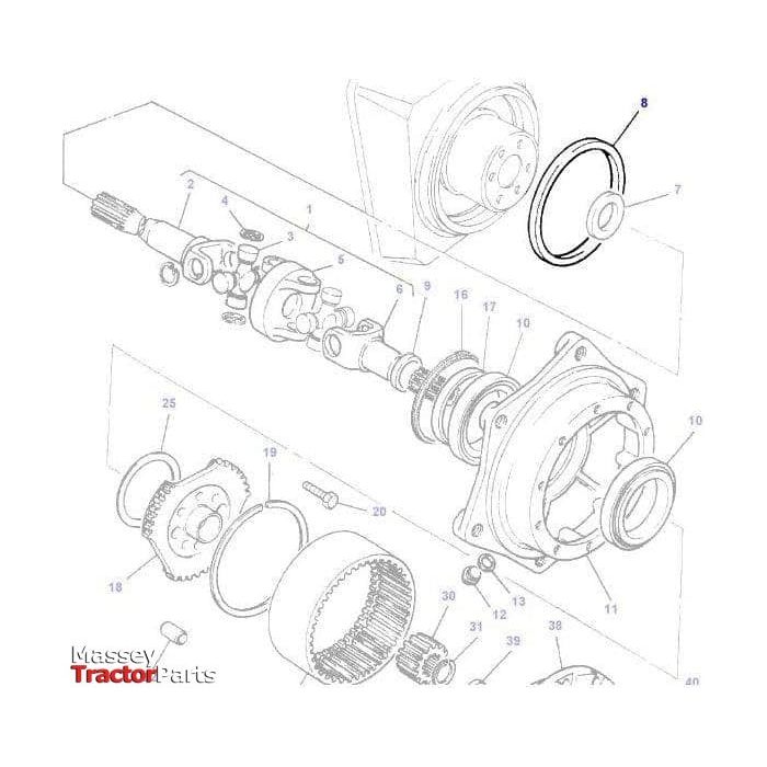 Massey Ferguson Seal Final Drive - 3015376X1 | OEM | Massey Ferguson parts | Axles & Power Transmission-Massey Ferguson-Engine & Filters,Farming Parts,Oil Seals,Seals,Tractor Parts