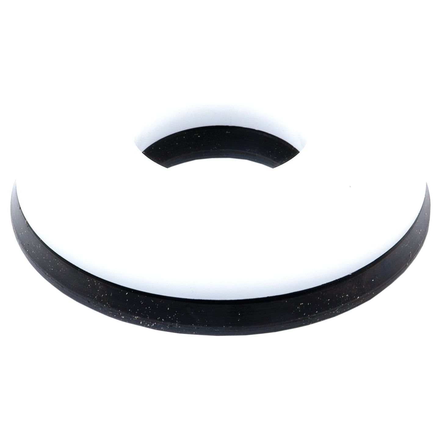 A doughnut-shaped object with a white interior surface and a black rim, similar to the precision found in the Seal Kit by Sparex (Part No. S.43245).
