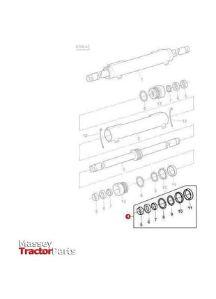 Massey Ferguson Seal Kit Steering Cylinder 4WD - 3484327M92 | OEM | Massey Ferguson parts | Steering Pumps & Reservoirs-Massey Ferguson-2WD Parts,Axles & Power Train,Engine & Filters,Farming Parts,Front Axle & Steering,Repair Kits,Seals,Steering Columns & Components,Tractor Parts