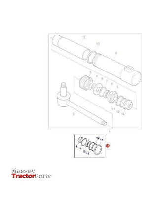 Massey Ferguson Seal Kit steering Cylinder - 3404477M91 | OEM | Massey Ferguson parts | Steering Pumps & Reservoirs-Massey Ferguson-2WD Parts,Axles & Power Train,Engine & Filters,Farming Parts,Front Axle & Steering,Repair Kits,Seals,Steering Columns & Components,Tractor Parts