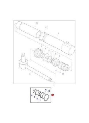 Seal Kit steering Cylinder - 3404477M91 - Massey Tractor Parts