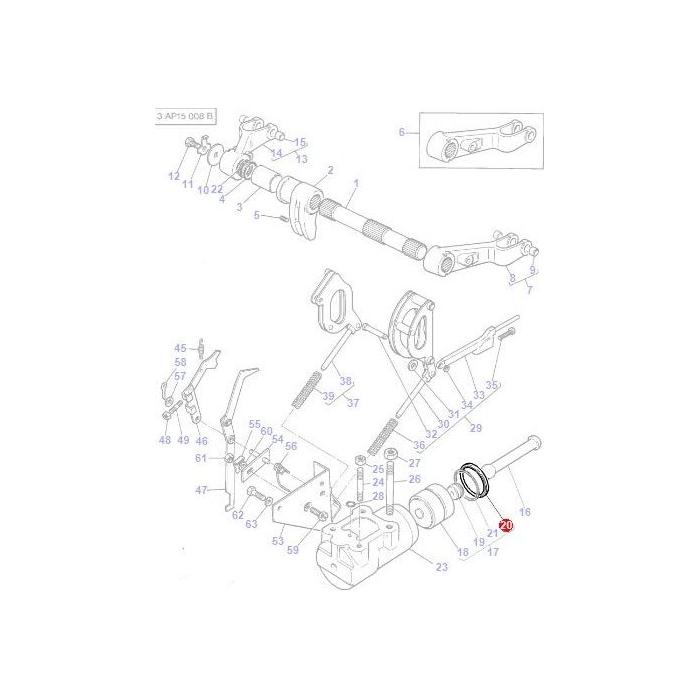 Seal Lift Piston - 3761476M1 - Massey Tractor Parts