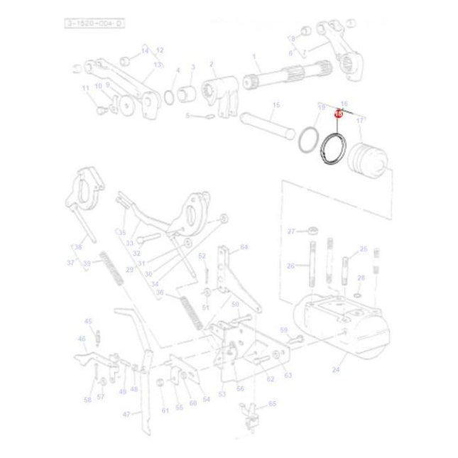 Seal Lift Piston - 3761477M1 - Massey Tractor Parts