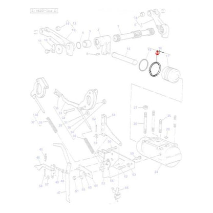 Seal Lift Piston - 3761477M1 - Massey Tractor Parts