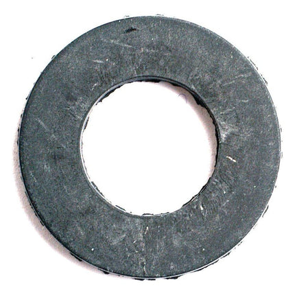 Label: Sparex Part No.S.3769 - Seal - Rear Of Reservoir
Description: A flat, circular rubber washer with a hole in the center, showing some signs of wear and slight rough edges, reminiscent of parts found on vintage Massey Ferguson tractors.