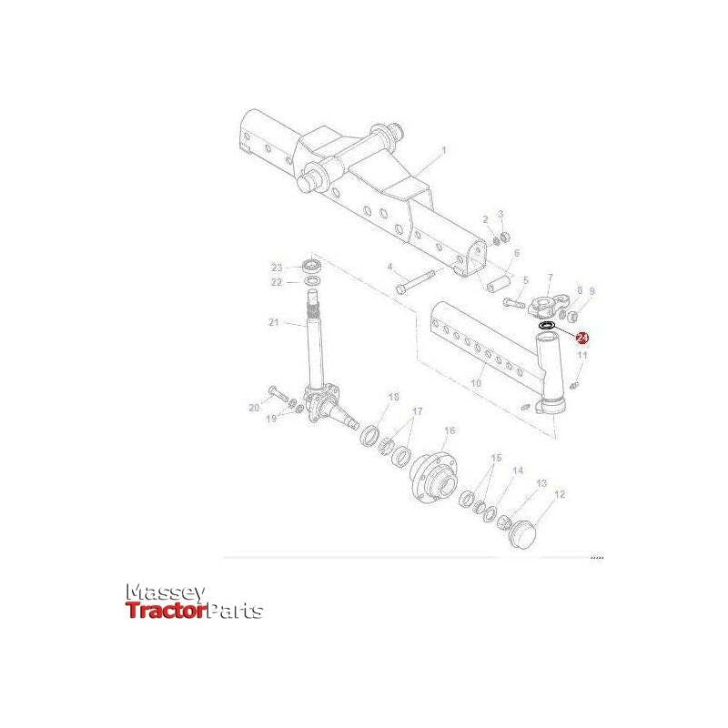 Massey Ferguson Seal Stub Axle - 3907651M1 | OEM | Massey Ferguson parts | Axles & Power Transmission-Massey Ferguson-2WD Parts,Axle Spindles & Components,Axles & Power Train,Farming Parts,Front Axle & Steering,Seals,Tractor Parts