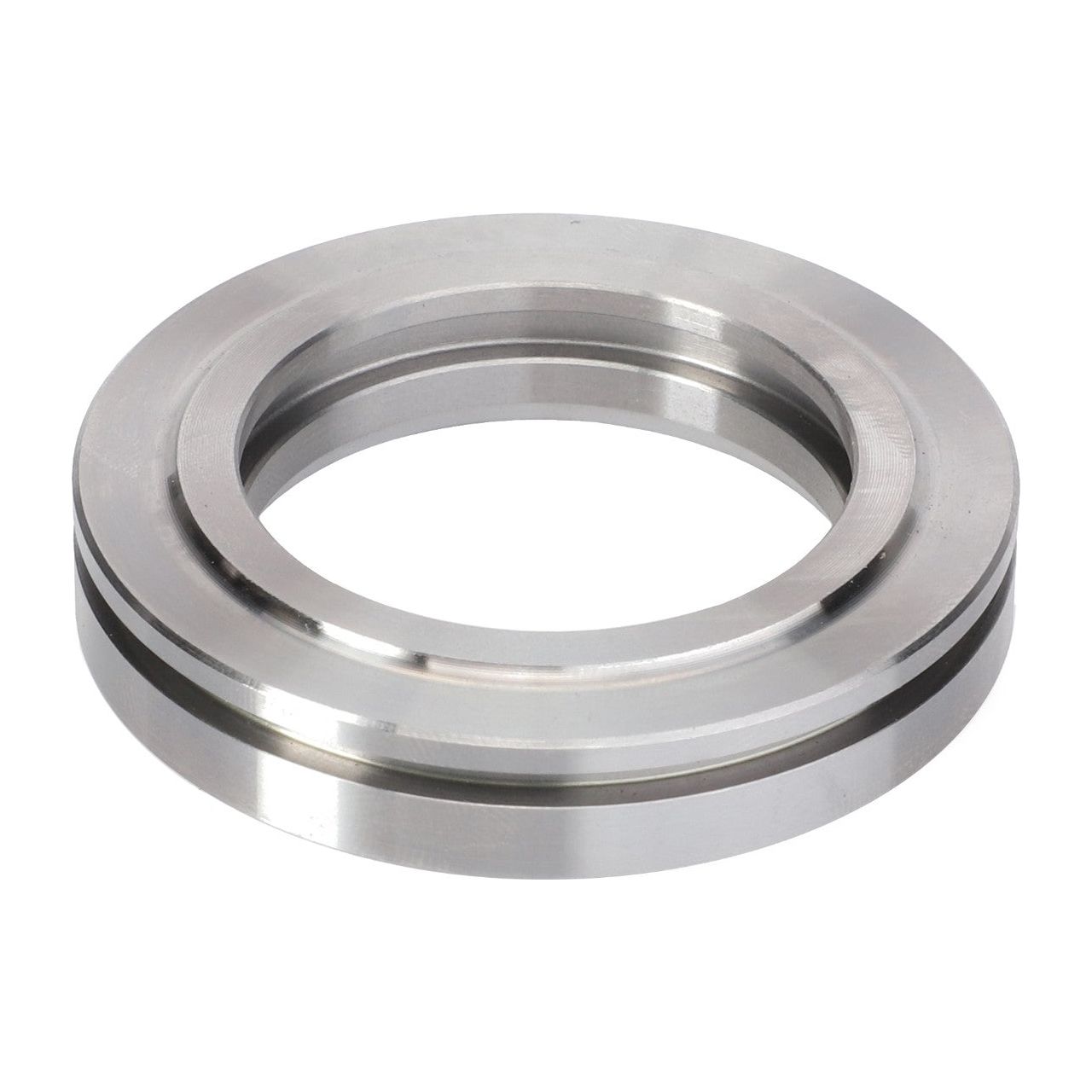 The Massey Ferguson - Sealing Holder - 3796347M1 by AGCO is a high-performance metal mechanical seal with a circular structure, featuring a polished surface and a central hole, making it ideal for Massey Ferguson models.