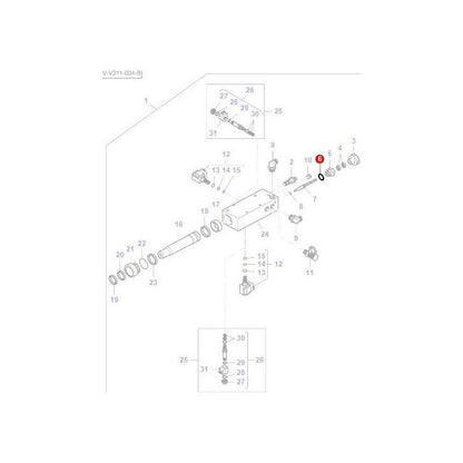 Sealing Washer Hi-Speed Valve - VKH3635 - Massey Tractor Parts
