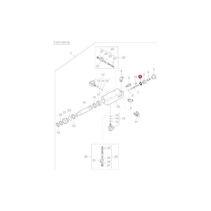 Massey Ferguson Sealing Washer Hi-Speed Valve - VKH3635 | OEM | Massey Ferguson parts | Clutch-Massey Ferguson-Engine & Filters,Engine Parts,Farming Parts,Oil & Sump Components,Oil Sumps & Plugs,Tractor Parts