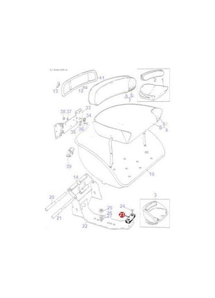 Seat Bumper - 887074M1 - Massey Tractor Parts