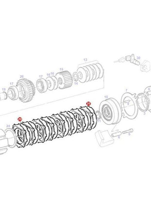 Set of Fins - G514100220011 - Massey Tractor Parts