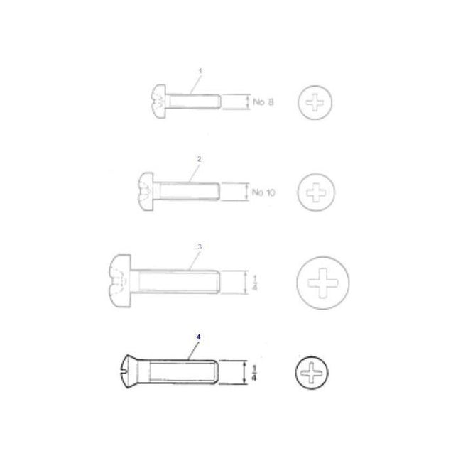 Setscrew M4x10 - 3008179X1 - Massey Tractor Parts