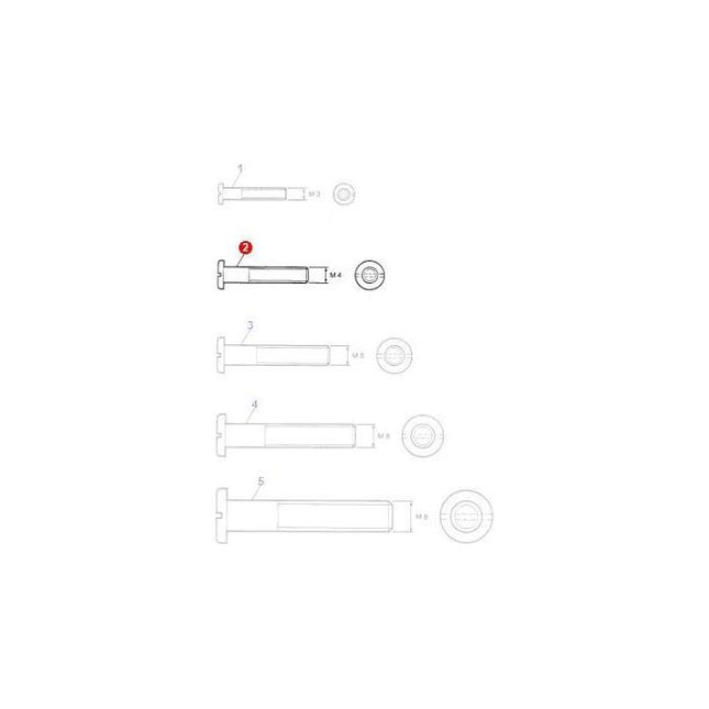 Technical drawing of different views of a mechanical component for a Massey Ferguson 7200 Series Combine, labeled M3, M4, M5, and M6, showing detailed sections and dimensions. The component shown includes the Massey Ferguson Setscrew (M4x12) with part number D40351800 from AGCO.