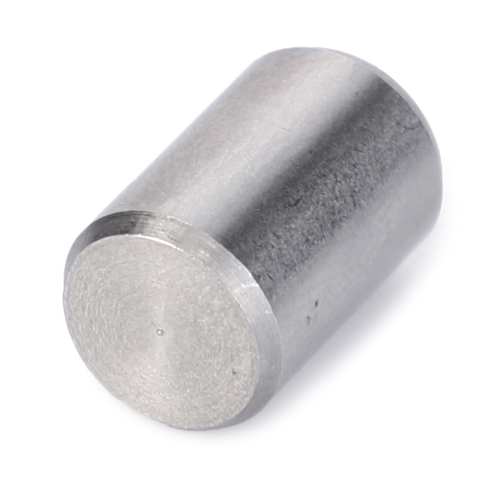 A cylindrical metal rod with a smooth surface, lying on a white background, ideal for use in Massey Ferguson 5400 Series tractor parts, specifically the AGCO's Shaft Centraliser (Model: 3790330M1).