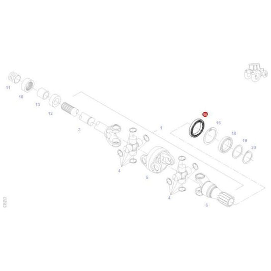 Shaft Seal - F835300020840 - Massey Tractor Parts