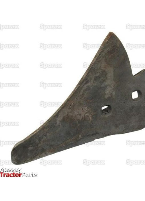 A moderately worn and rusted metal farm implement part featuring two holes. The brand "Sparex" and the words "Massey Tractor Parts" are faintly visible, suggesting its origin. This component is likely associated with the 815757M1 model or compatible Massey Ferguson equipment, identified as Share - RH, 10'' (255mm), Sparex Part No.S.127717.