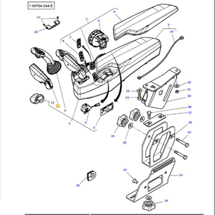 Massey Ferguson Shifter - 3909731M91 | OEM | Massey Ferguson parts | Engine Electrics and Instruments-Massey Ferguson-Axles & Power Train,Farming Parts,Levers & Selectors,Tractor Parts,Transmission
