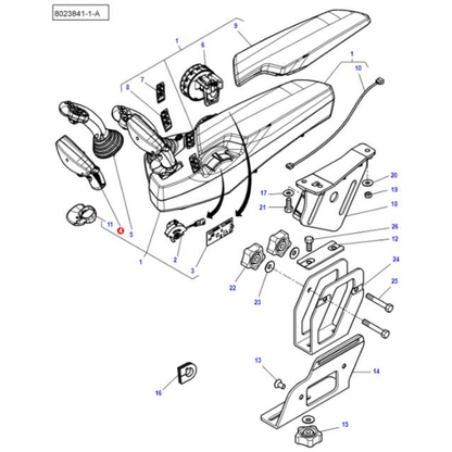 Massey Ferguson Shifter - 6249011M91 | OEM | Massey Ferguson parts | Throttle Levers-Massey Ferguson-Axles & Power Train,Farming Parts,Levers & Selectors,Tractor Parts,Transmission