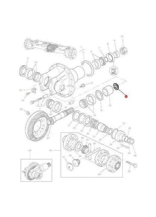 Massey Ferguson Shim - 34282 | OEM | Massey Ferguson parts | Axles & Power Transmission-Massey Ferguson-2WD Parts,Axle Spindles & Components,Axles & Power Train,Farming Parts,Front Axle & Steering,Tractor Parts