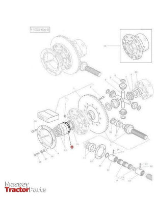 Massey Ferguson Shim Differential - 338004 | OEM | Massey Ferguson parts | Axles & Power Transmission-Massey Ferguson-Axles & Power Train,Farming Parts,Rear Axle,Rear Differential Parts,Tractor Parts