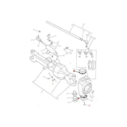 Massey Ferguson Shim Pivot Cap - 342623 | OEM | Massey Ferguson parts | Axles & Power Transmission-Massey Ferguson-4WD Parts,Axles & Power Train,Farming Parts,Front Axle & Steering,Steering Joints,Tractor Parts