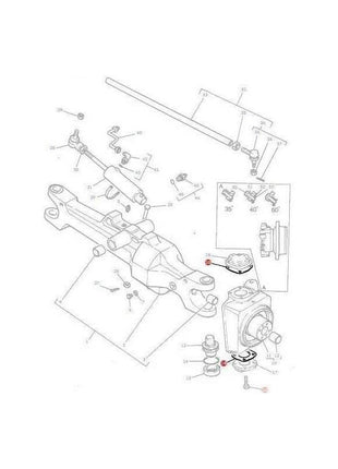Massey Ferguson Shim Pivot Cap - 342623 | OEM | Massey Ferguson parts | Axles & Power Transmission-Massey Ferguson-4WD Parts,Axles & Power Train,Farming Parts,Front Axle & Steering,Steering Joints,Tractor Parts