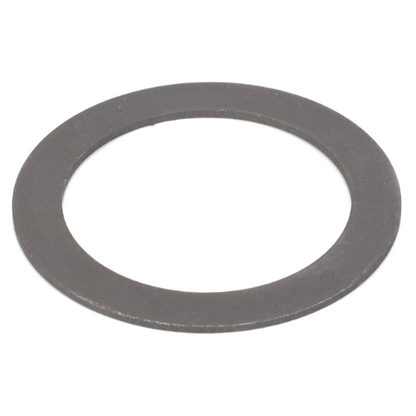 The AGCO Massey Ferguson - Shim Pivot Pin - 1661600M1 is a flat, circular washer with an open center hole, crafted from durable metal, and is ideal for use in Massey Ferguson tractors.