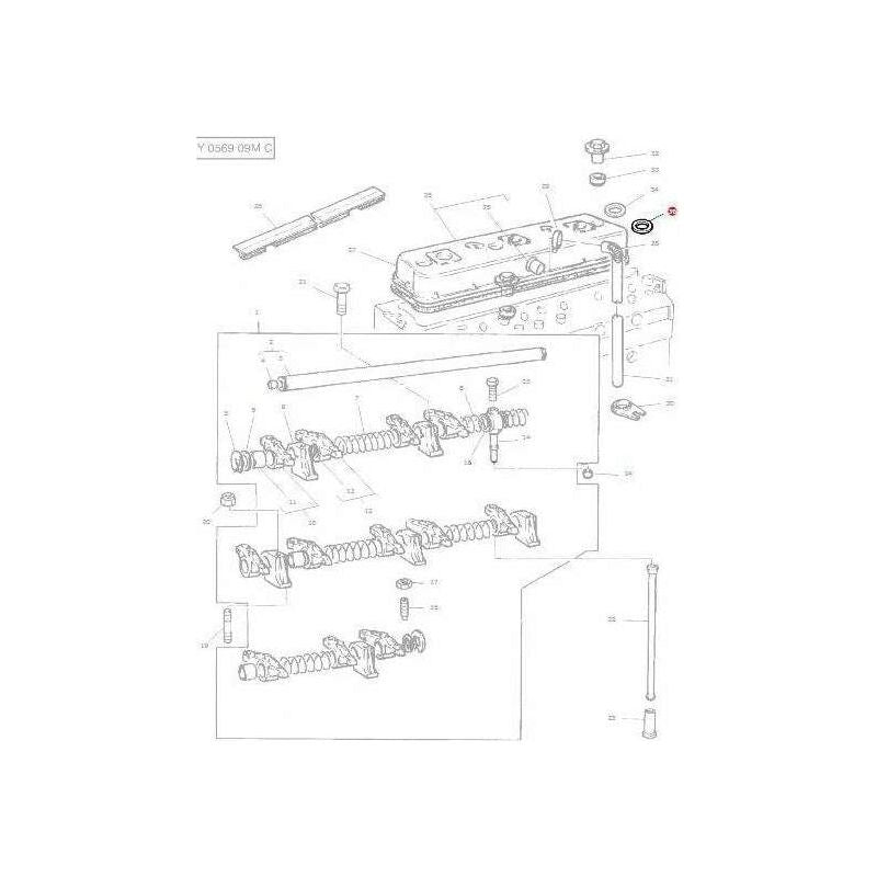 Massey Ferguson Shim Rocker Cover - 365691X1 | OEM | Massey Ferguson parts | Engine Parts-Massey Ferguson-2WD Parts,Axle Spindles & Components,Axles & Power Train,Farming Parts,Front Axle & Steering,Tractor Parts